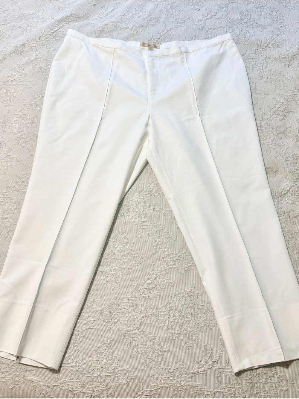 Men's White Dress Pants - Smooth Crease Tailored Fit